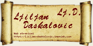 Ljiljan Daskalović vizit kartica